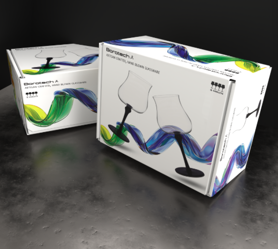 Zeus Stuff also sm Package design for handmade glassware